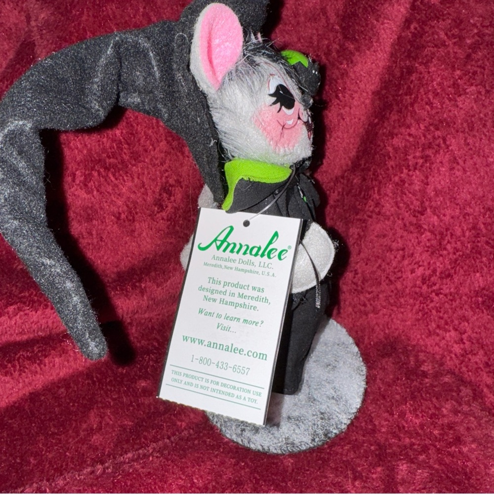 NWT 6 inch Annalee Ghostly Warlock Mouse plush Halloween Decor. - Picture 4 of 8